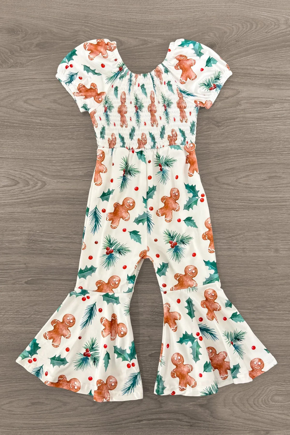 White Holly Gingerbread Jumpsuit