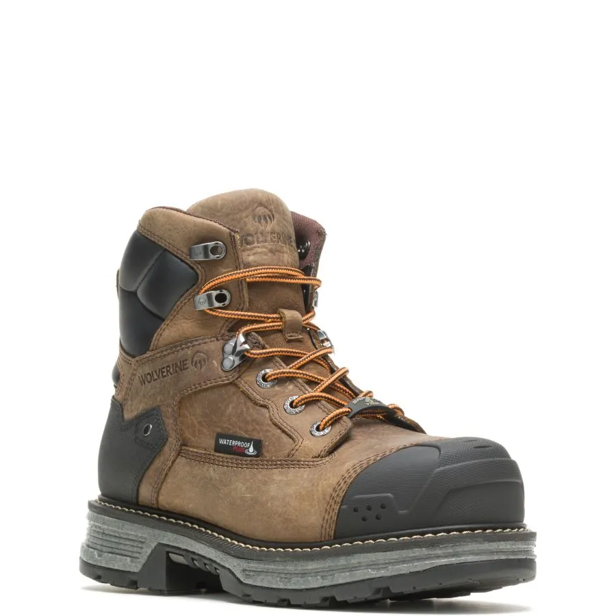 Wolverine Men's Hellcat Heavy Duty 6" Waterproof Comp Toe Work Boot