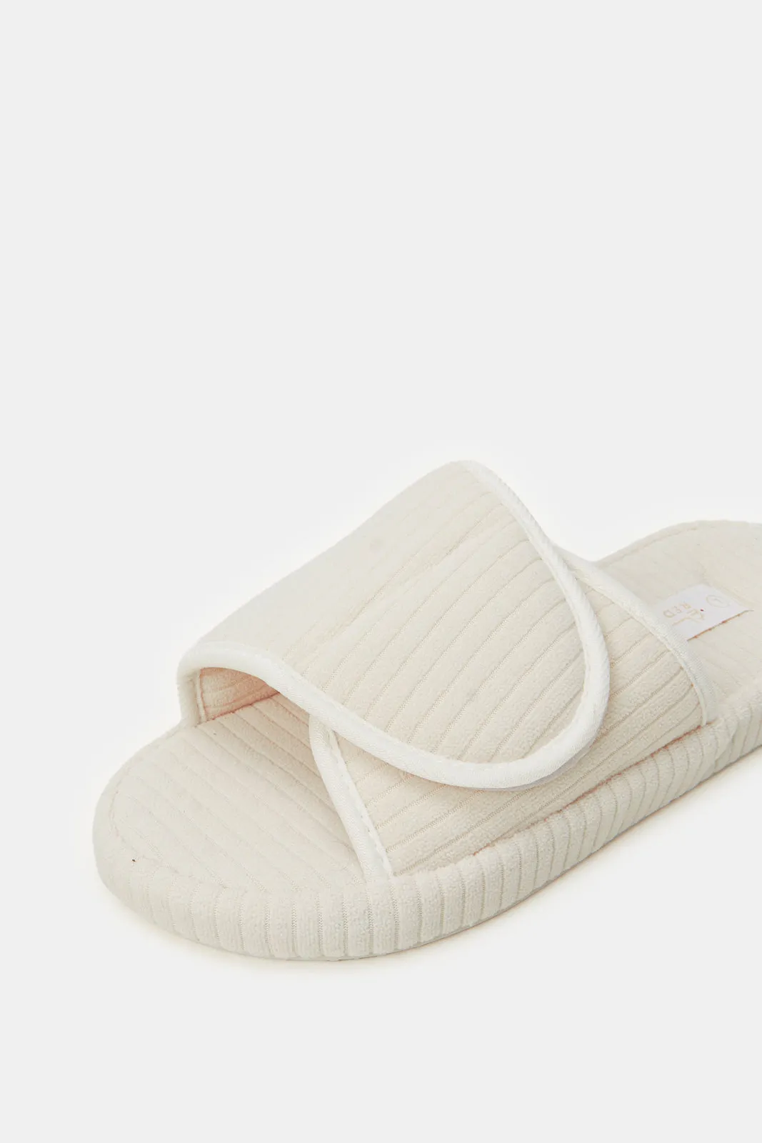 Women Ivory Velcro Slipper